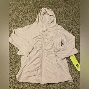 Light pink all in motion jacket - NWT - Size 14-16